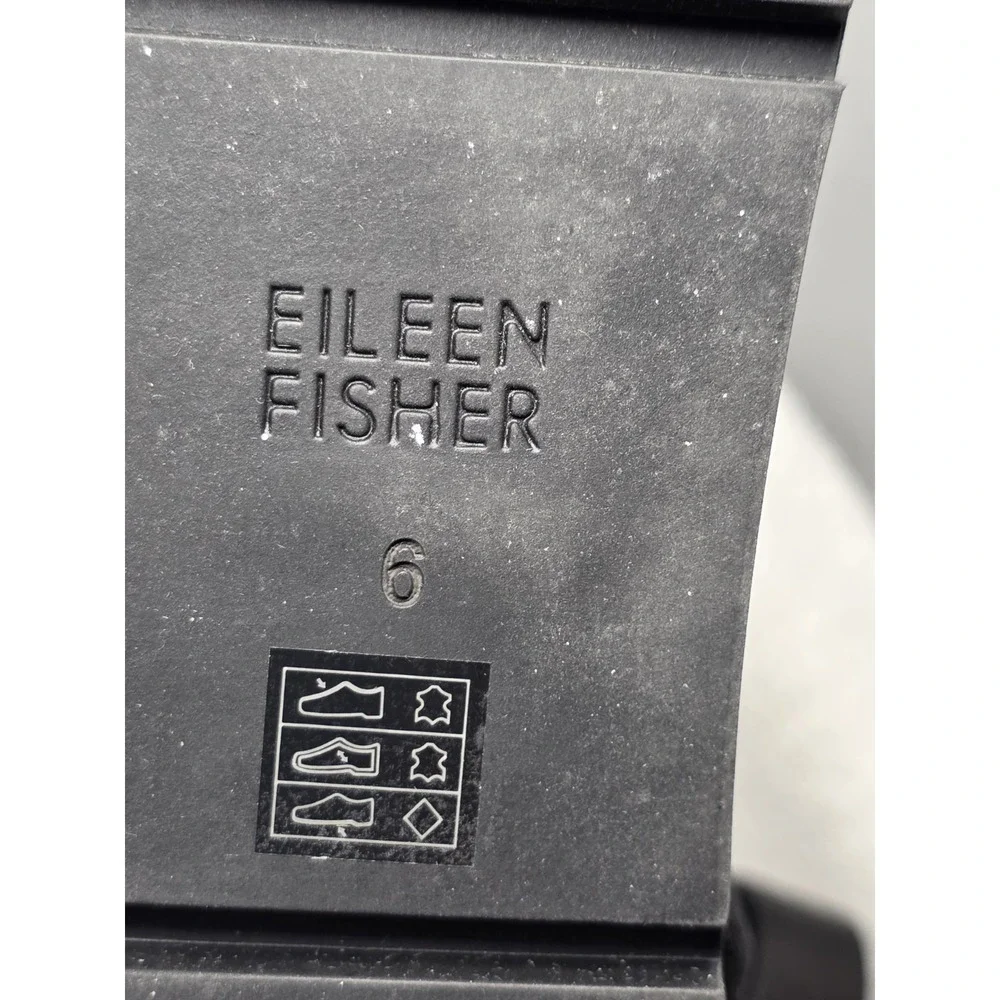 Eileen Fisher Weslia Espadrille Size 6 Black Platform Wedge Sandal NNB